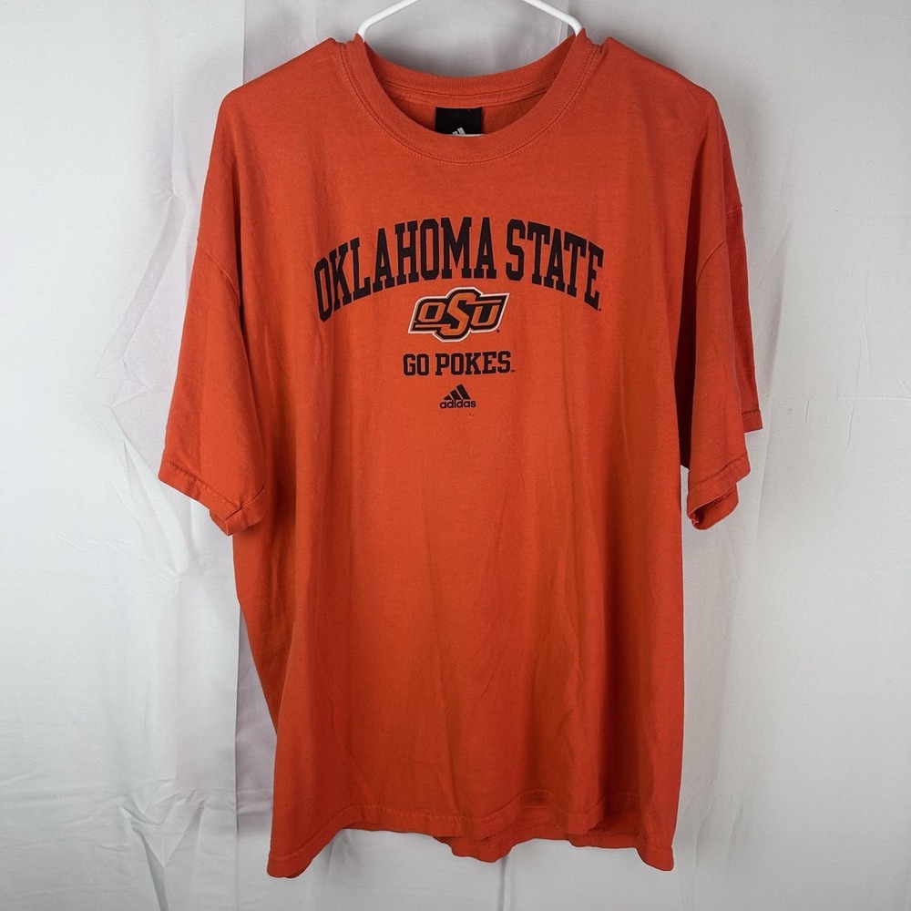 Adidas Oklahoma State Cowboys Mens XL OSU Orange Short Sleeve T Shirt